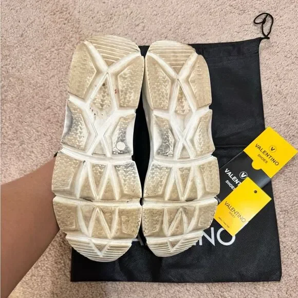 VALENTINO By Mario Valentino Sneakers Size 8 / 38 Black - Picture 7 of 8